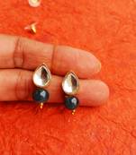 Rozmili  kundan mix color earrings studs