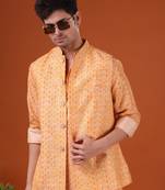 men's kurta top and pyajama with jacket - thrisurr collection