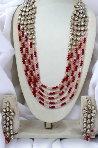 Saree swarg  alloy necklace set for women and girls
