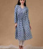 White full sleeves casual wear kurta