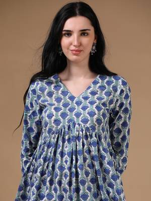 White full sleeves casual wear kurta 5