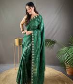 Party Wear Silk Blend Saree