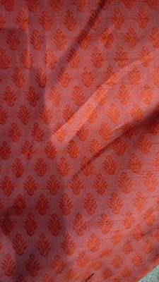 Orange Brasso Jacquard Men Kurtas 6