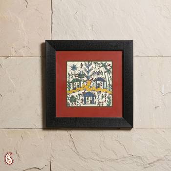A Fascinating Frame With Warli Painting 1