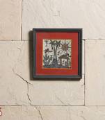 A Ethnic Wall Frame With Warli Paint