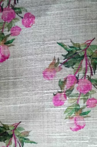 Beige Printed Brocade Silk Kurta Pajama