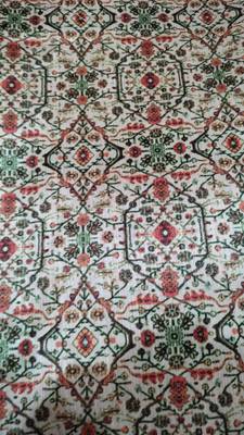 Beige Printed Brocade Silk Kurta Pajama 6