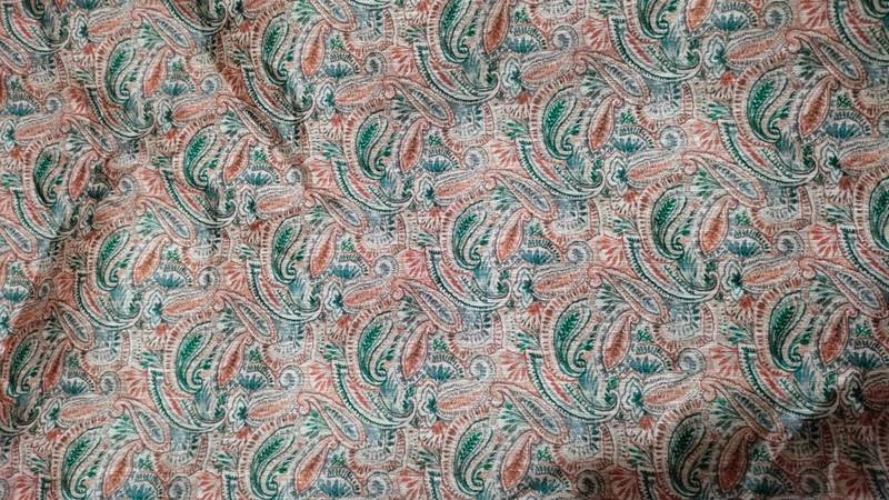 Beige Printed Jaquard Men Kurtas