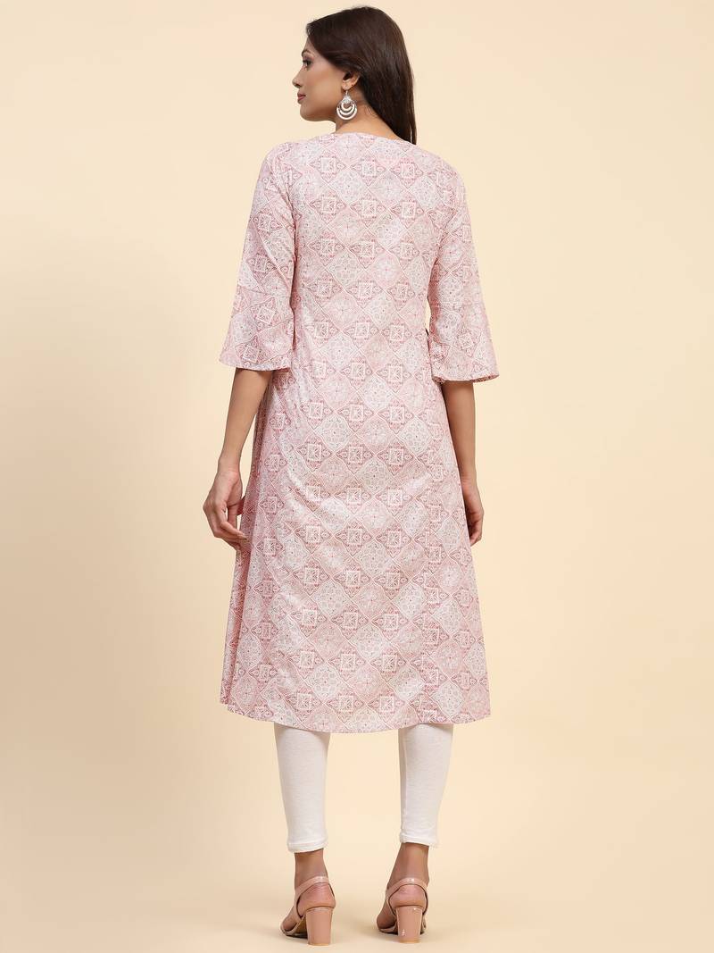 HOLLYHOCK Latest Women's Clothing Kurti for Women Wear Kurti With Three-Quarter Sleeves
