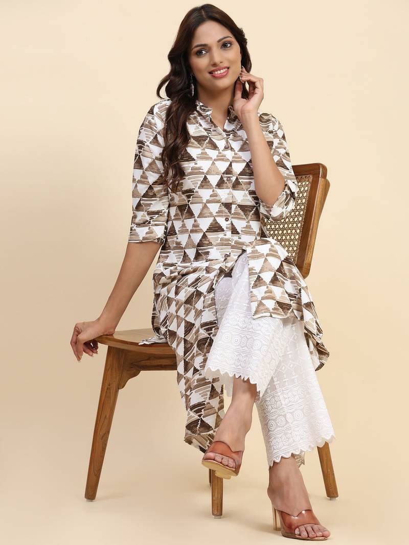 HOLLYHOCK Latest Women's Clothing Kurti for Women Wear Kurti With Three-Quarter Sleeves
