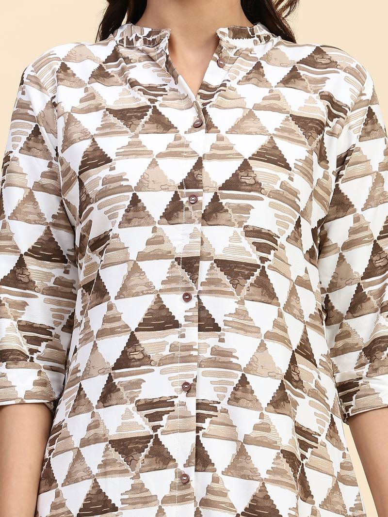 HOLLYHOCK Latest Women's Clothing Kurti for Women Wear Kurti With Three-Quarter Sleeves