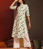 HOLLYHOCK Latest Women's Clothing Kurti for Women Wear Kurti With Three-Quarter Sleeves