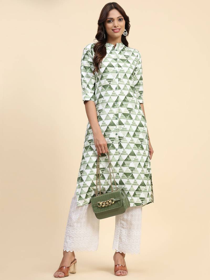 HOLLYHOCK Latest Women's Clothing Kurti for Women Wear Kurti With Three-Quarter Sleeves