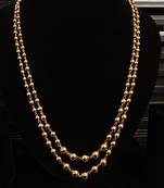 Gold plated double layer chain