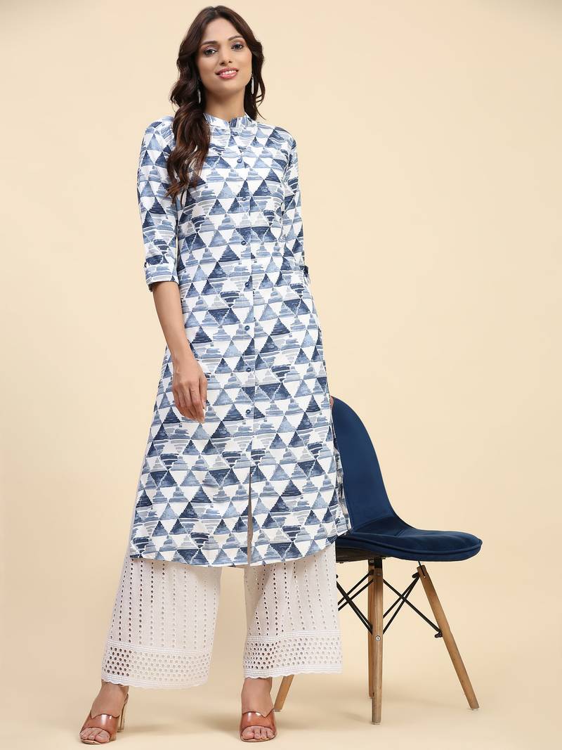 HOLLYHOCK Latest Women's Clothing Kurti for Women Wear Kurti With Three-Quarter Sleeves