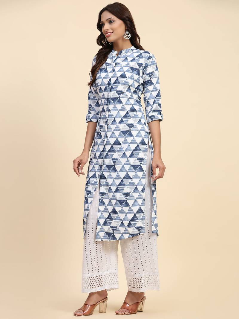 HOLLYHOCK Latest Women's Clothing Kurti for Women Wear Kurti With Three-Quarter Sleeves