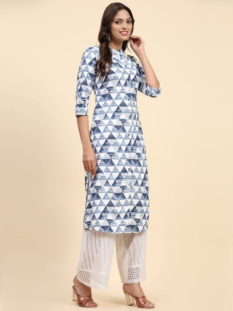 HOLLYHOCK Latest Women's Clothing Kurti for Women Wear Kurti With Three-Quarter Sleeves