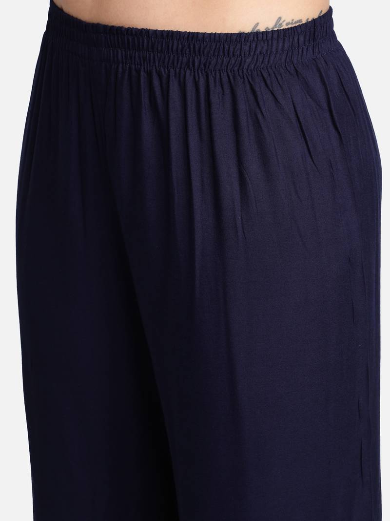 Pink printed viscose rayon kurta-sets