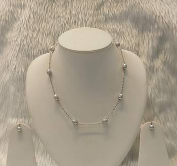 Mannat raj pearls & jewellers natural fresh water pearls hyderabadi pearls beautiful designer necklace set 5
