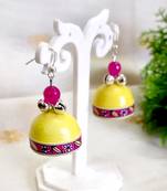 Quilled jhumkas with oxidized beads 2