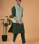 Shiwam ethnic men's cotton silk jacket  -thrisurr collection