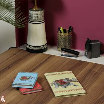 Regal Royal Elephant Printed Hand Made Paper Diary Set 1