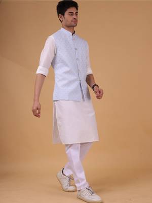 men's kurta and payjama with jacket -udaipur  collection 4
