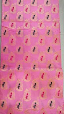 Pink Soft Silk Blend Sarees With Blouse - Banarasi-Silk Blend-Sarees 7