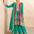 Multicolor real chinon embroidered stitched sharara suit