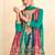 Multicolor real chinon embroidered stitched sharara suit