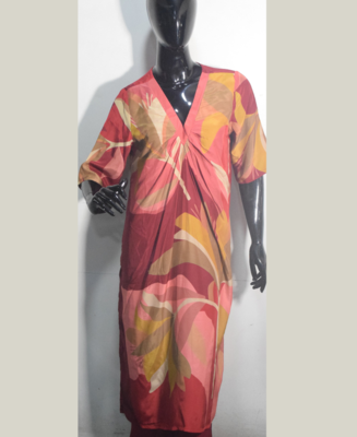 Maroon Crepe Silk Printed Co-ord Set 7