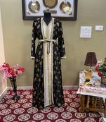 Black Handcrafted Zari work Stitched Georgette Kaftan Party Wedding Dresses