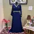 Navy-Blue Handcrafted Zari work Stitched Georgette Kaftan Party Wedding Dresses