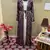 Wine Handcrafted Zari work Stitched Georgette Kaftan Party Wedding Dresses