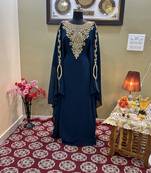 Royal Blue Reception Kaftan for Women
