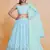 Beautiful Sky Blue Sequins Embroidery Work Lehenga Choli With Dupatta 