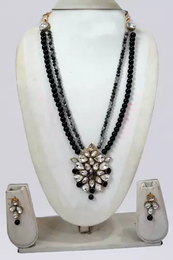 Saree swarg  alloy necklace set for women and girls
