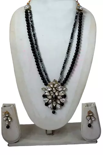 Saree swarg  alloy necklace set for women and girls