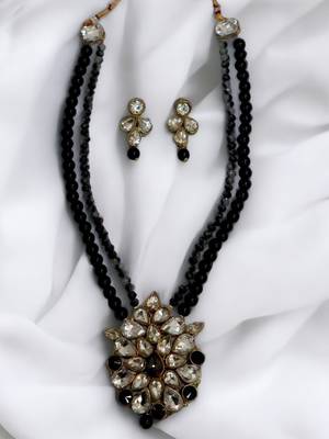 Saree swarg  alloy necklace set for women and girls 4