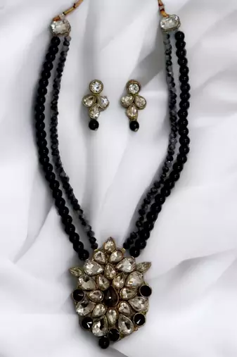 Saree swarg  alloy necklace set for women and girls