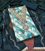 Women's multi unstitched designer digital print slub cotton dress material (rnx603sgn) (rnx603sgn)