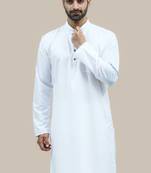 white matka silk  kurta