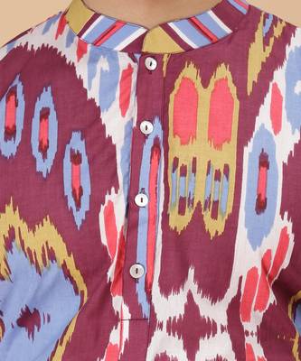 Merlot ikat kurta 5