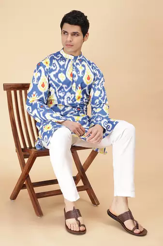 Island ikat kurta