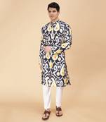 Oxide ikat kurta