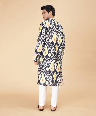 Oxide ikat kurta 4