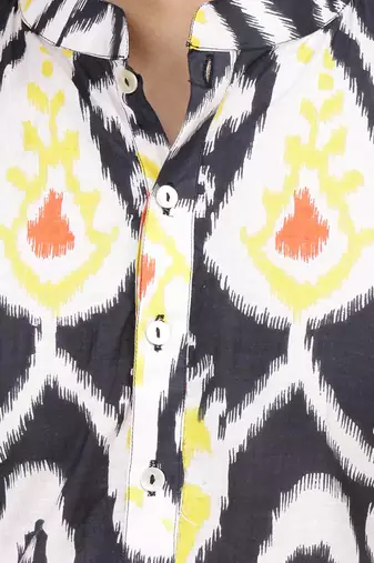 Oxide ikat kurta
