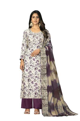 Women's multi unstitched handwork  jam cotton dress material 