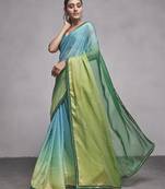 Women Party Wear Plan Saree with Designer Un Stitched Blouse