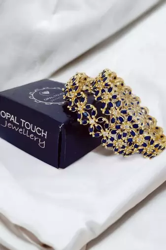 star gold plated bangles (pack of 2)